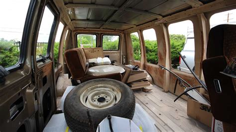 The Interior Of This Old Ford Conversion Van Will Blow You Away