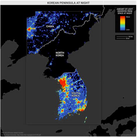 These 3 maps explain North Korea's strategy | Light pollution, Life in ...