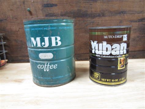 Vintage Coffee Cans, MJB House Coffee Can, Yuban Coffee Can - Etsy