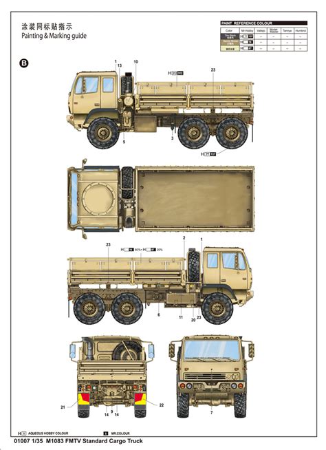 M1083 FMTV Standard Cargo Truck Trumpeter 01007