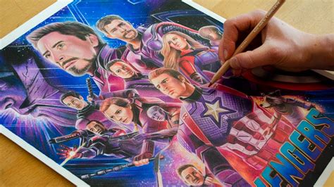 Drawing AVENGERS ENDGAME (2019) - Nimauke - YouTube