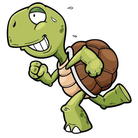 Turtle. Vector illustration of Cartoon turtle running , #spon, # ...