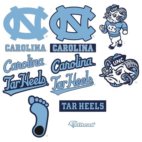 North Carolina Tar Heels: Logo Assortment - Large Officially Licensed ...