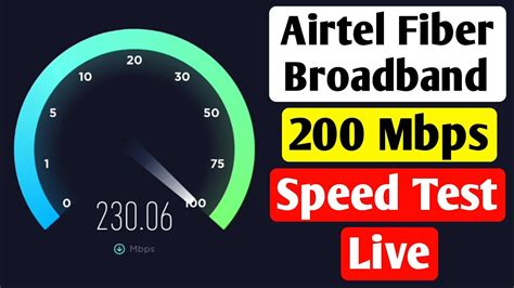 Airtel Fiber 200 Mbps Speed Test | Airtel Fiber Broadband 200 Mbps ...