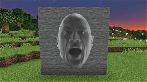 The Rock in Minecraft - YouTube