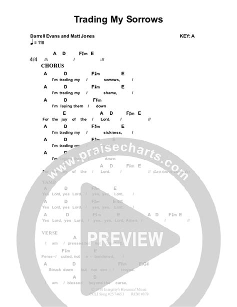 Trading My Sorrows Chords PDF (Dennis Prince / Nolene Prince ...