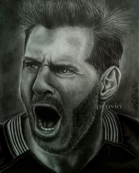 Lionel Messi Portrait Pencil Drawing | Pencil art, Art, Pencil drawings