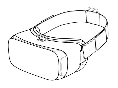 Samsung VR Headset Lineart by Simply Lines on Dribbble