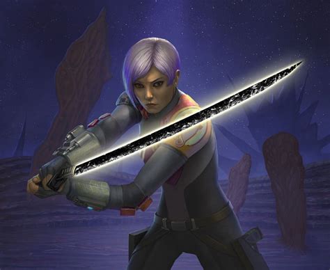 Sabine Wren with the Darksaber by AlMaNeGrA | Star wars images, Star ...