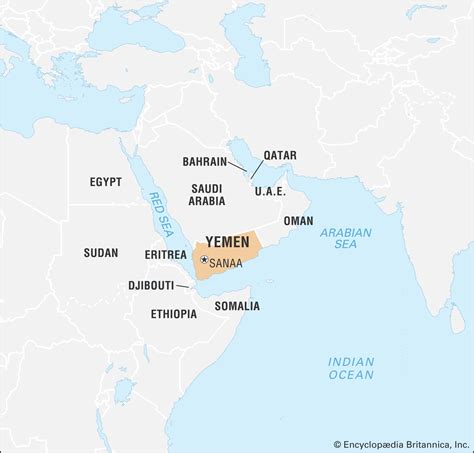 Where Is Yemen Located On The Map - Europe Capital Map