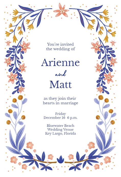 Heart Connection - Wedding Invitation Template | Greetings Island