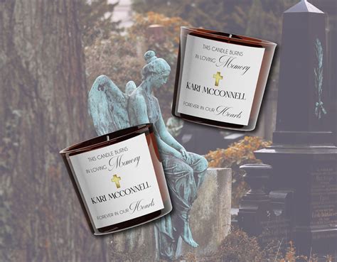 Editable in Loving Memory Gift Candle Label Template, Personalized Gift ...