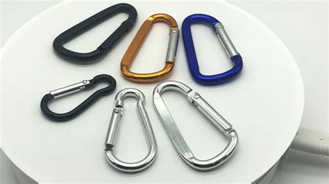 Custom Logo Stainless Steel 4mm Mountain Carabiners Snap Hook Safety ...