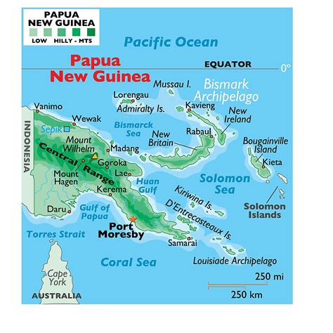 Mapas de Papúa Nueva Guinea - Atlas del Mundo