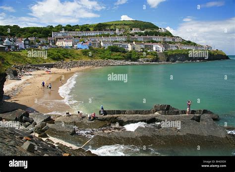 Beach at New Quay, Ceredigion, West Wales, UK Stock Photo - Alamy