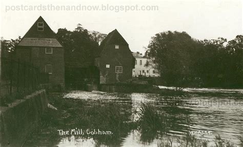 Postcards Then and Now: Cobham, Surrey, The Mill c1912