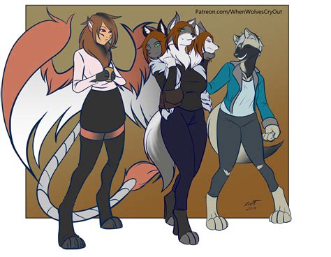 Commission: Sphinx, Cerberus, and Hyena [Art by me] : r/furry