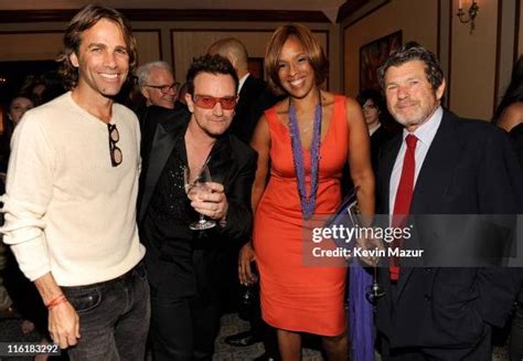 Matt Nye, Bono, Gayle King and Jann Wenner backstage at "Spider-Man ...