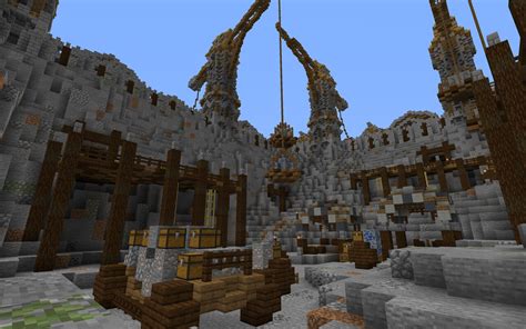 Huge Medieval Fantasy Quarry Mine Minecraft Map