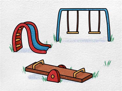 How to Draw a Playground - HelloArtsy