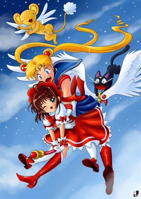 Sakura & Uasgi crossover Sailor Moom, Sailor Moon Usagi, Sailor Moon ...