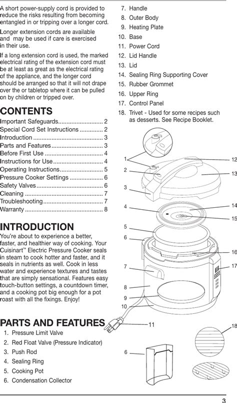 Cuisinart Electric Pressure Cooker Cpc 600A Users Manual 26677 IB