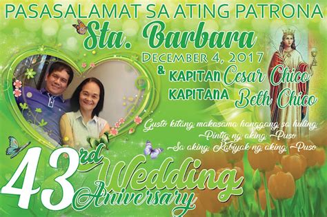 Sample Tarpaulin Design for Anniversary - Get Layout