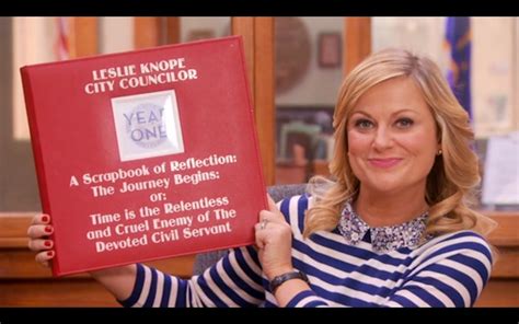 Leslie Knope's scrapbook, Parks and recreation | Parks and rec quotes ...