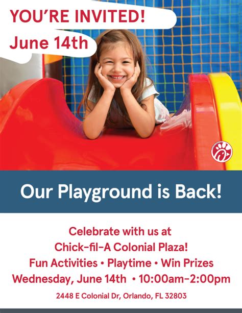 Chick-fil-A Colonial Plaza Playground Re-Opening ...