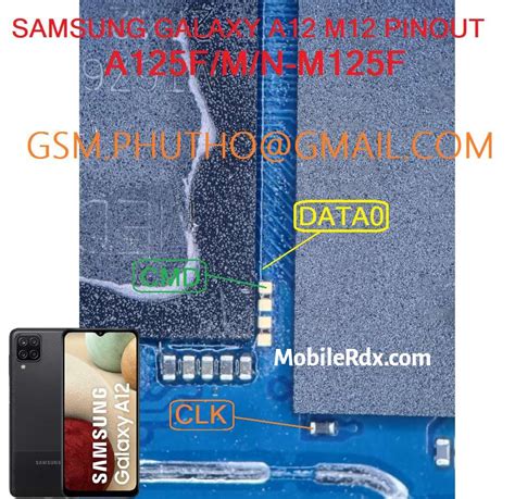 Samsung Galaxy A12 A125F ISP EMMC PinOUT | Test Point