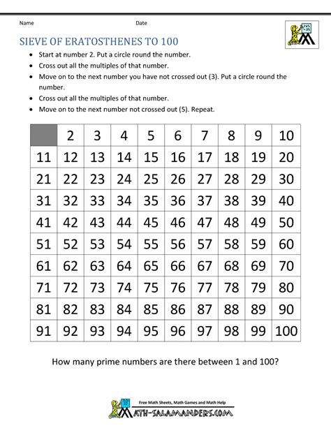 Sieve of Eratosthenes page