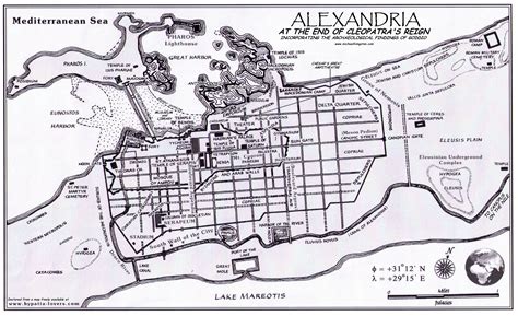 Map of Cleopatra’s Alexandria – Michael Livingston