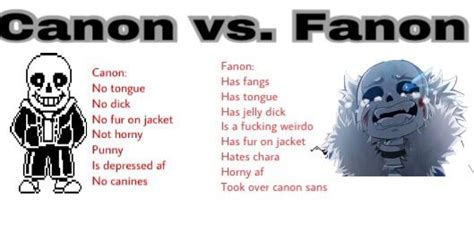 Underfell Fanon Vs Canon