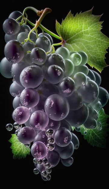 Las uvas son moradas y las uvas son moradas. | Foto Premium