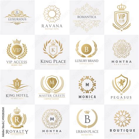 hotel logo, Luxury logo collection, crest logo set,premium logo ...