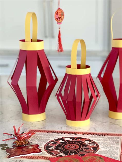 Paper Lanterns Chinese New Year Decor DIY - Parties With A Cause