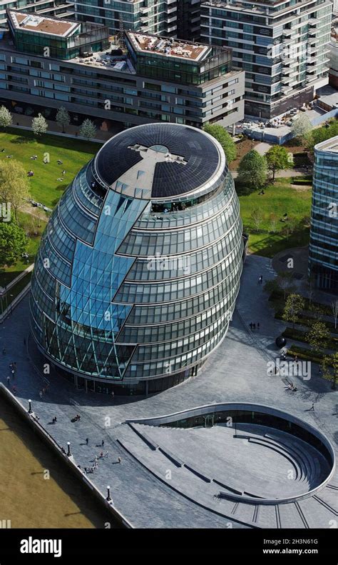 UK, London, Aerial view of London City Hall Stock Photo - Alamy