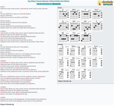 Chord: Itsy Bitsy Teenie Weenie Yellow Polka Dot Bikini - tab, song ...