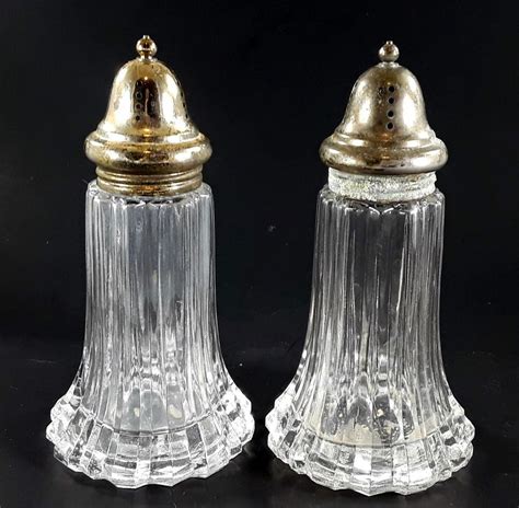 Vintage Leonard Crystal Salt And Pepper Shakers 5.5 Inch #Leonard # ...