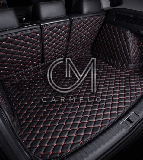 Black and Red Boot Liner | 30+ Designs & Colours - Carmelo Car Mats