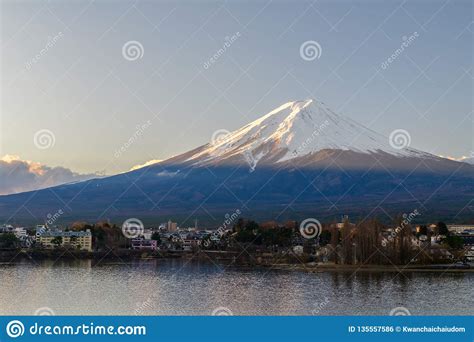 Scenic Sunrise of Fujisan at Morning, Japan Stock Photo - Image of ...