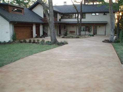 Stained concrete driveway | driveway | Pinterest