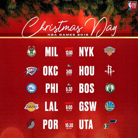 Nba Tv Christmas Day Schedule | Christmas Day