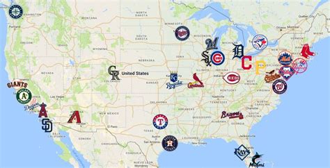 Tổng hợp với hơn 60 về map of MLB baseball teams - cdgdbentre.edu.vn