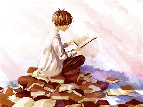 Anime Boy Reading Wallpapers - Wallpaper Cave