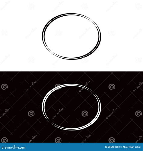 Black and White Circle Vector Logo Template Design Stock Illustration ...