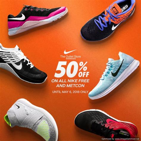 50% OFF on ALL Nike Free and Metcon at The Outlet Store Riverbanks ...