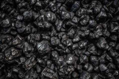 Premium AI Image | Black coal background Black coal texture