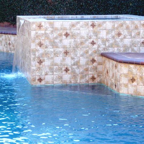 Gold Decorative 6" x 6" Pool Tile – AquaTiles