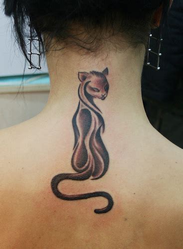 10 Awesome Tribal Cat Tattoos | Only Tribal